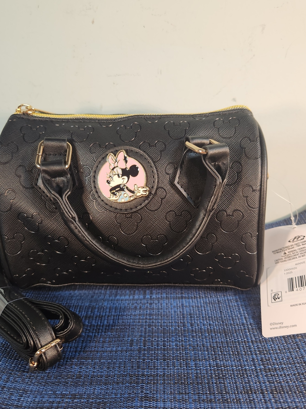 Disney Minnie Mouse Black Mini Satchel Bag